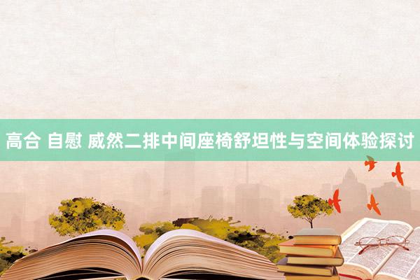 高合 自慰 威然二排中间座椅舒坦性与空间体验探讨